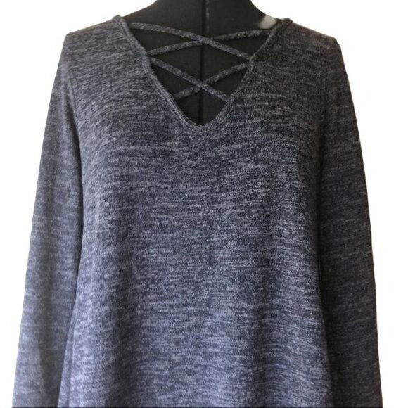 Entro Soft Heather Blue Tunic Sz. M - Picture 2 of 7